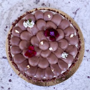 3 chocolats avec biscuit cookie